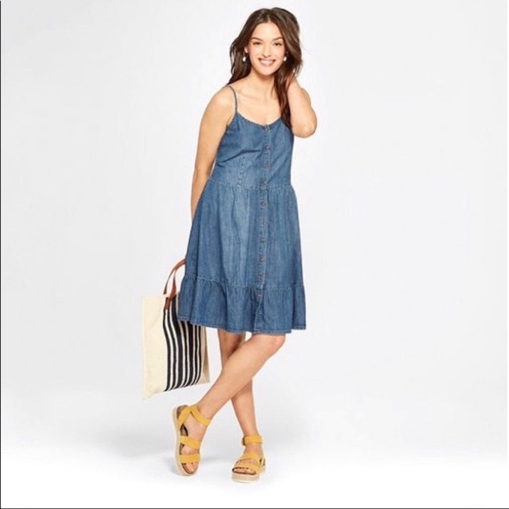 Universal Thread Tiered Denim Dress